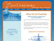 Tablet Screenshot of open2transformation.com